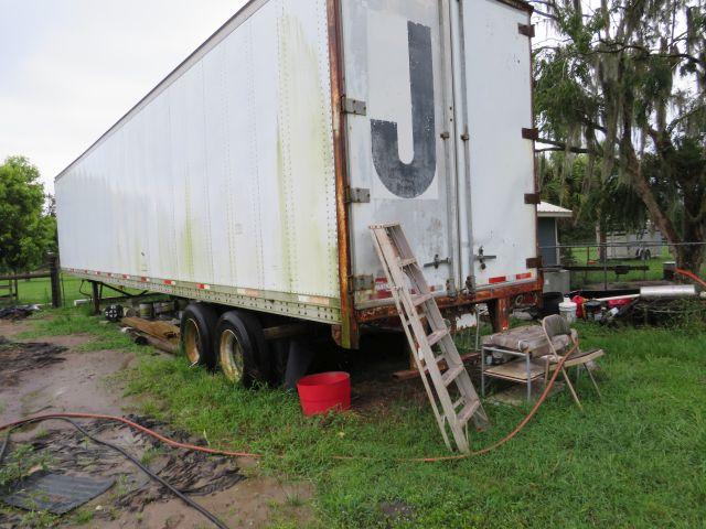 storage Van with 1/4 load of new old stock furniture (some water damage) trailer has one door that i