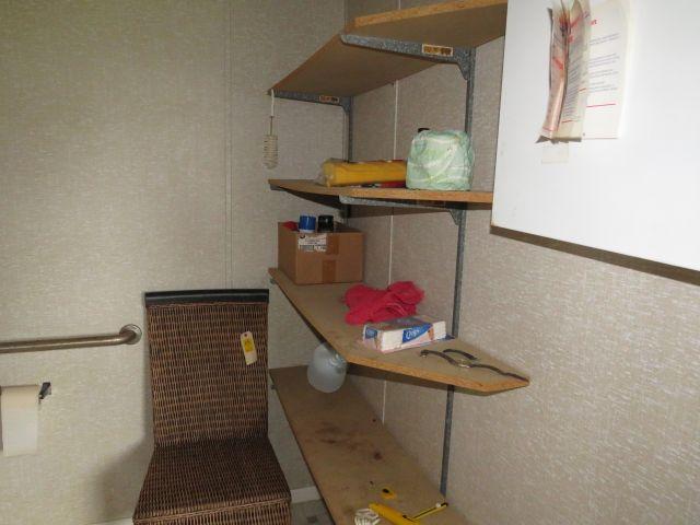 1997 Euba Office trailer comes some desks, and built in shelving.  Aluminum entrance stairs.  No evi