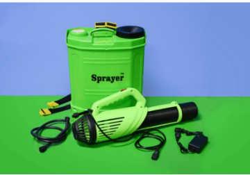 cordelss back pack mist fogger sprayer 16L  with mist blower - green