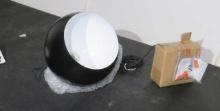 black round shape single bulb drop lights new in box