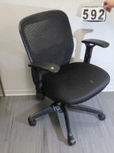 Black mesh back office chair
