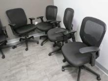 Black mesh back office chair