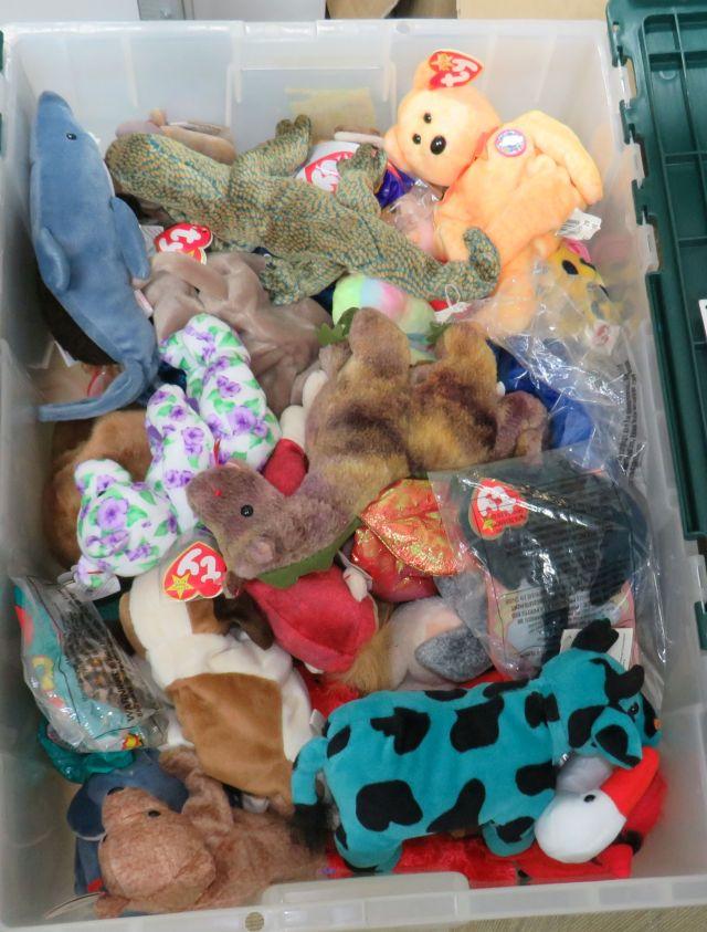 Large Tub of Beanie Babies