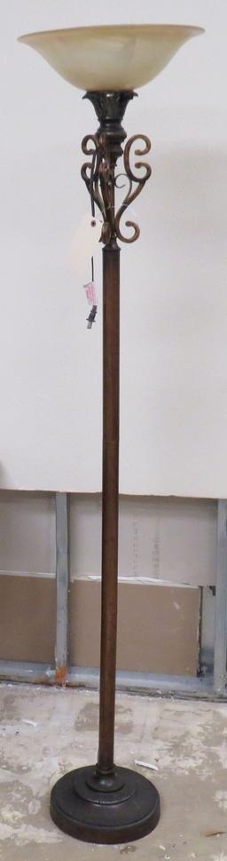 6' Brass Floor Lamp