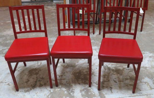 Commercial Duty Red Chairs