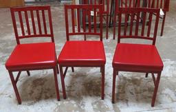 Commercial Duty Red Chairs