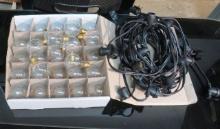 Commercial Patio Lights, 8-4' Sections w/32 Bulbs