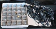 Commercial Patio Lights, 3-9' Sections w/27 Bulbs