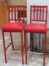 Commercial Duty Red Bar Stools