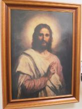 Jesus Painting Framed Art, 26.5"x34"