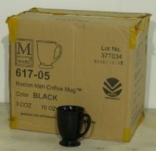 M Ware Boston Irish Coffee Mugs (Black)