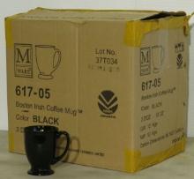M Ware Boston Irish Cream Coffee Mugs (Black)