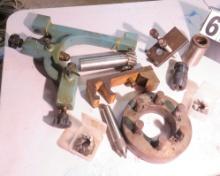 Assorted Leigh parts, cutter head, tail stop, tapper tool holder,