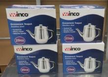 Winco Stainless Steel 20 oz. Gooseneck Server (Tea Pot)