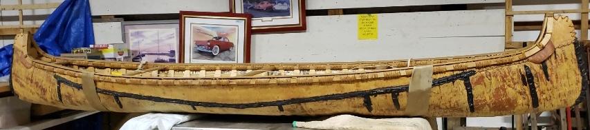 Ojibwa Birch Bark Canoe 13' 8"