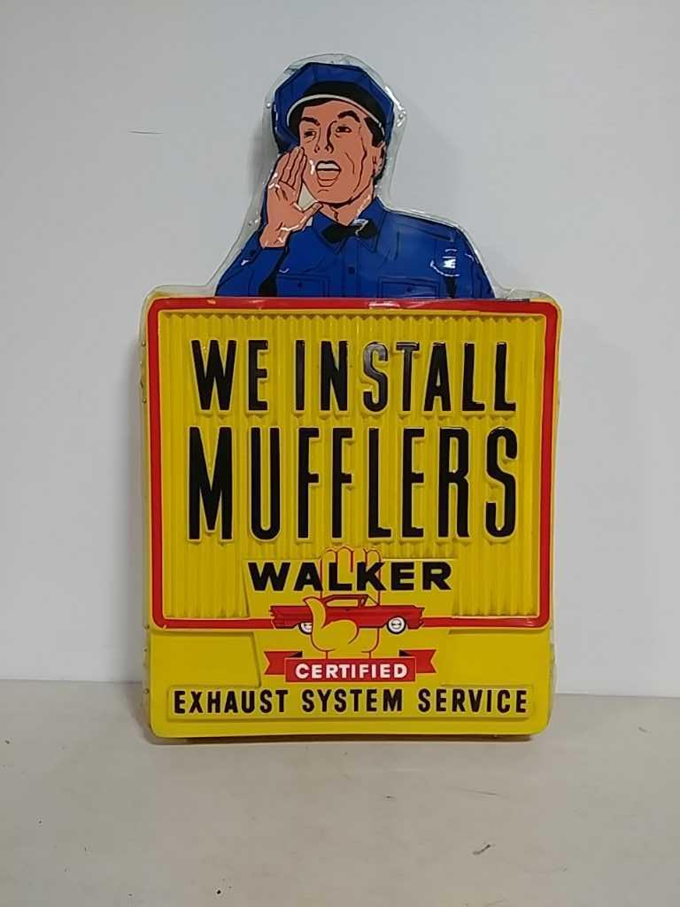 3D Walker Mufflers light up sign