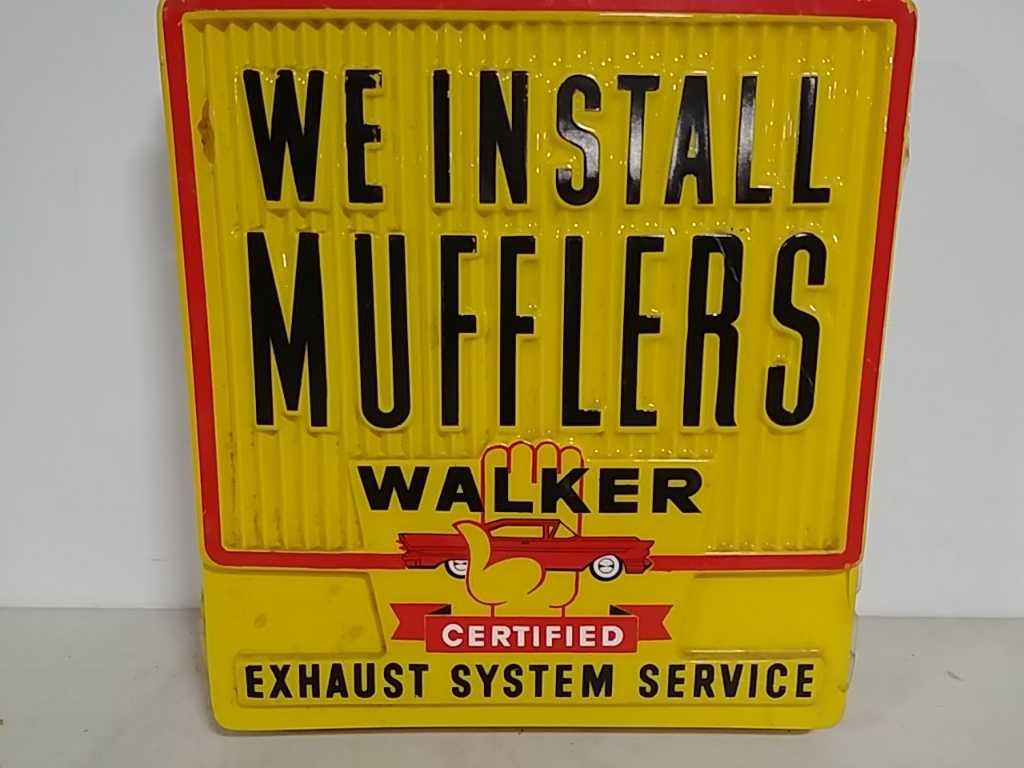 3D Walker Mufflers light up sign