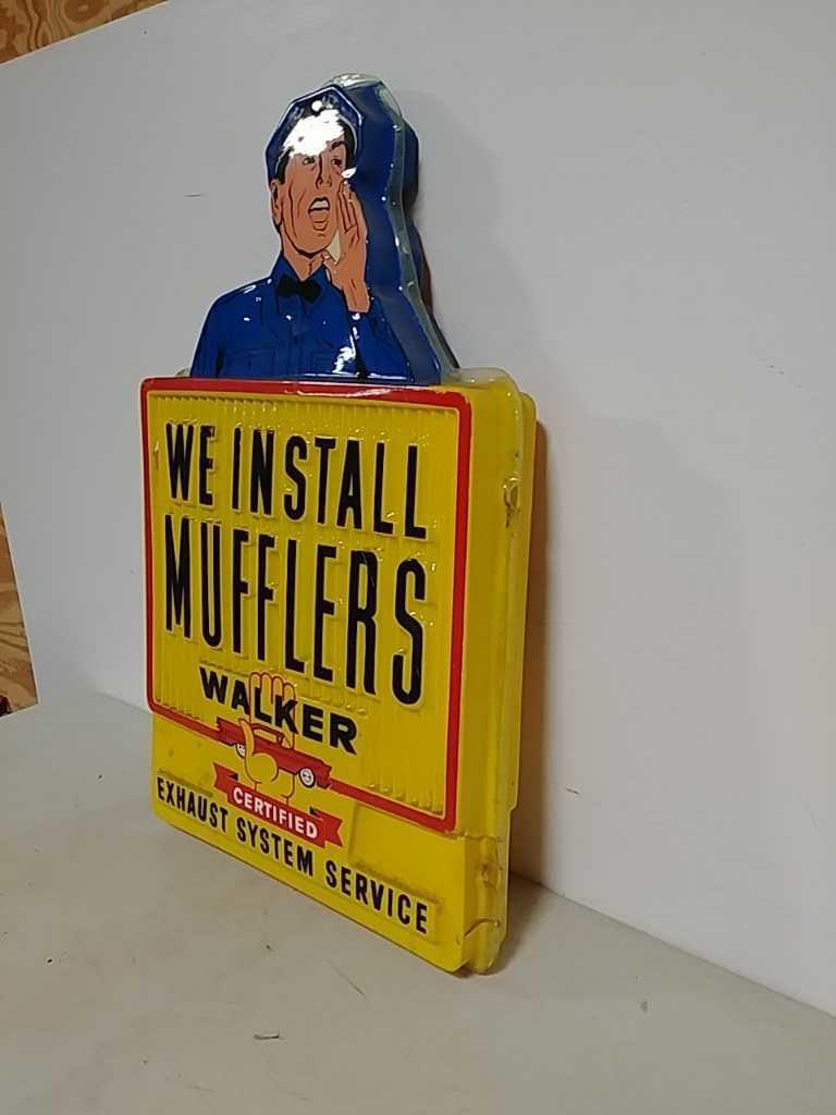 3D Walker Mufflers light up sign