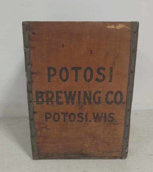 Potosi Brewing Co. Wis. wooden crate