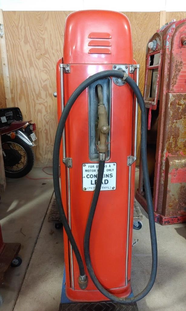 Martin & Schwartz Mobilgas pump Approx 57.5"