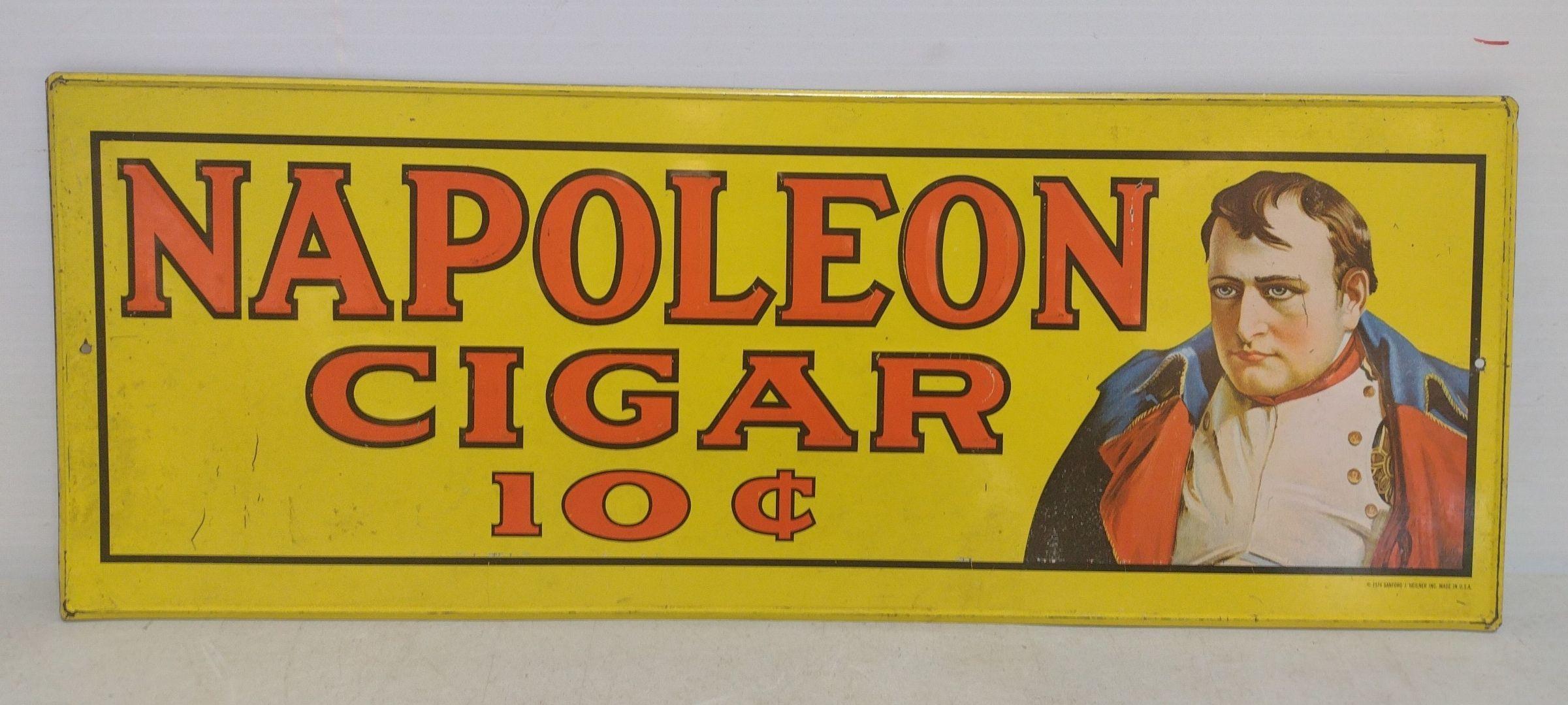 SST Napoleon Cigar 10 Cent Sign