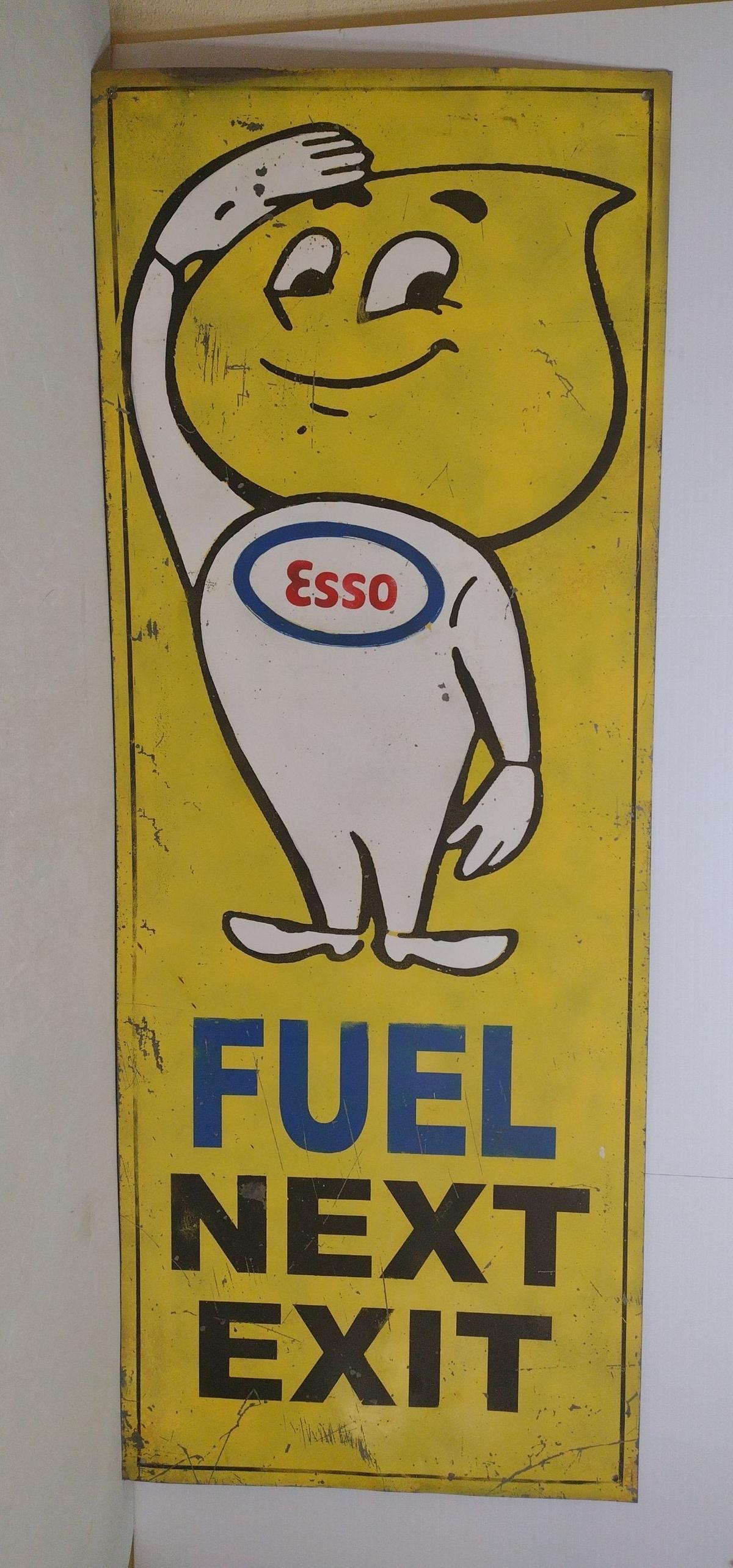 SST Esso Fuel Next Exit Sign