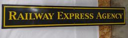 Vintage 6 Foot SSP Railway Express Agency Sign