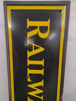 Vintage 6 Foot SSP Railway Express Agency Sign