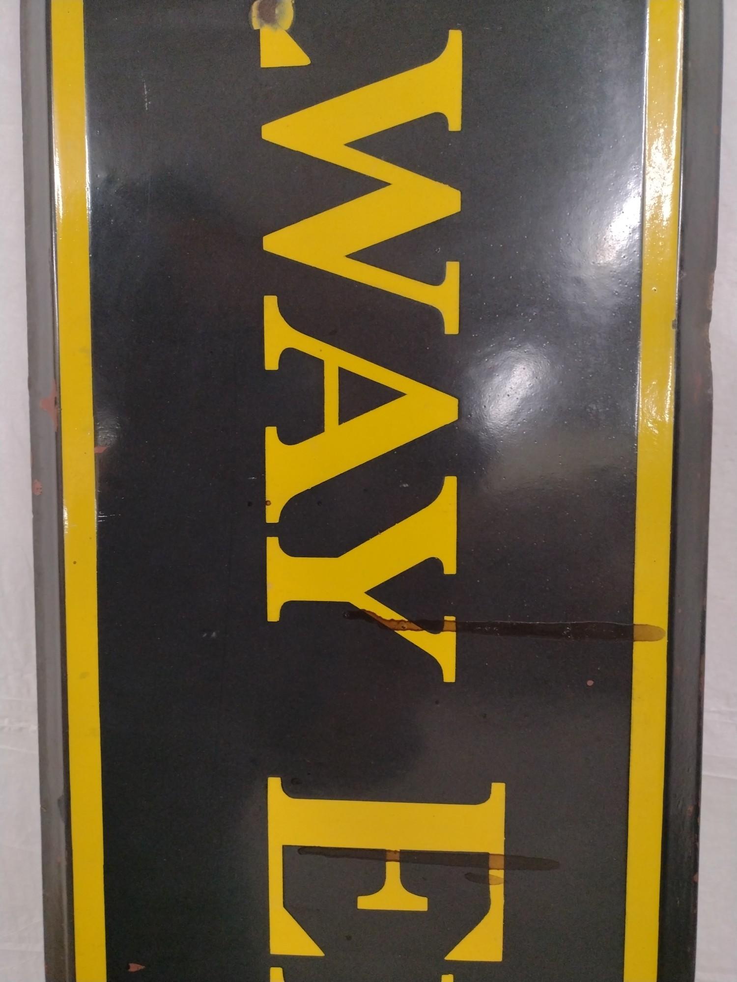 Vintage 6 Foot SSP Railway Express Agency Sign