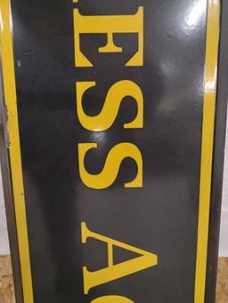 Vintage 6 Foot SSP Railway Express Agency Sign