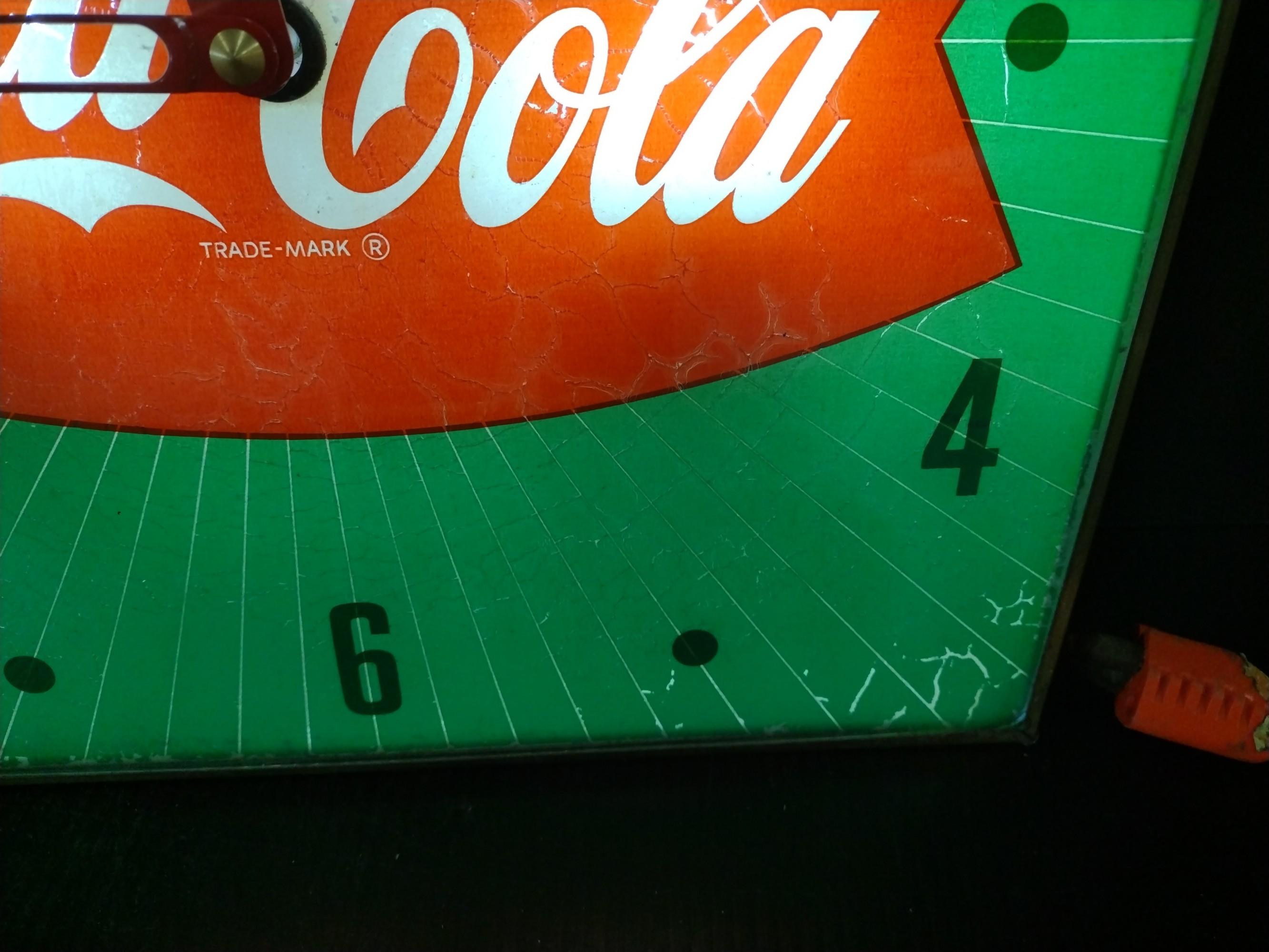 PAM Coca-Cola Lighted Advertising Clock