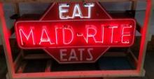 Vintage MAID RITE EATS Neon Sign