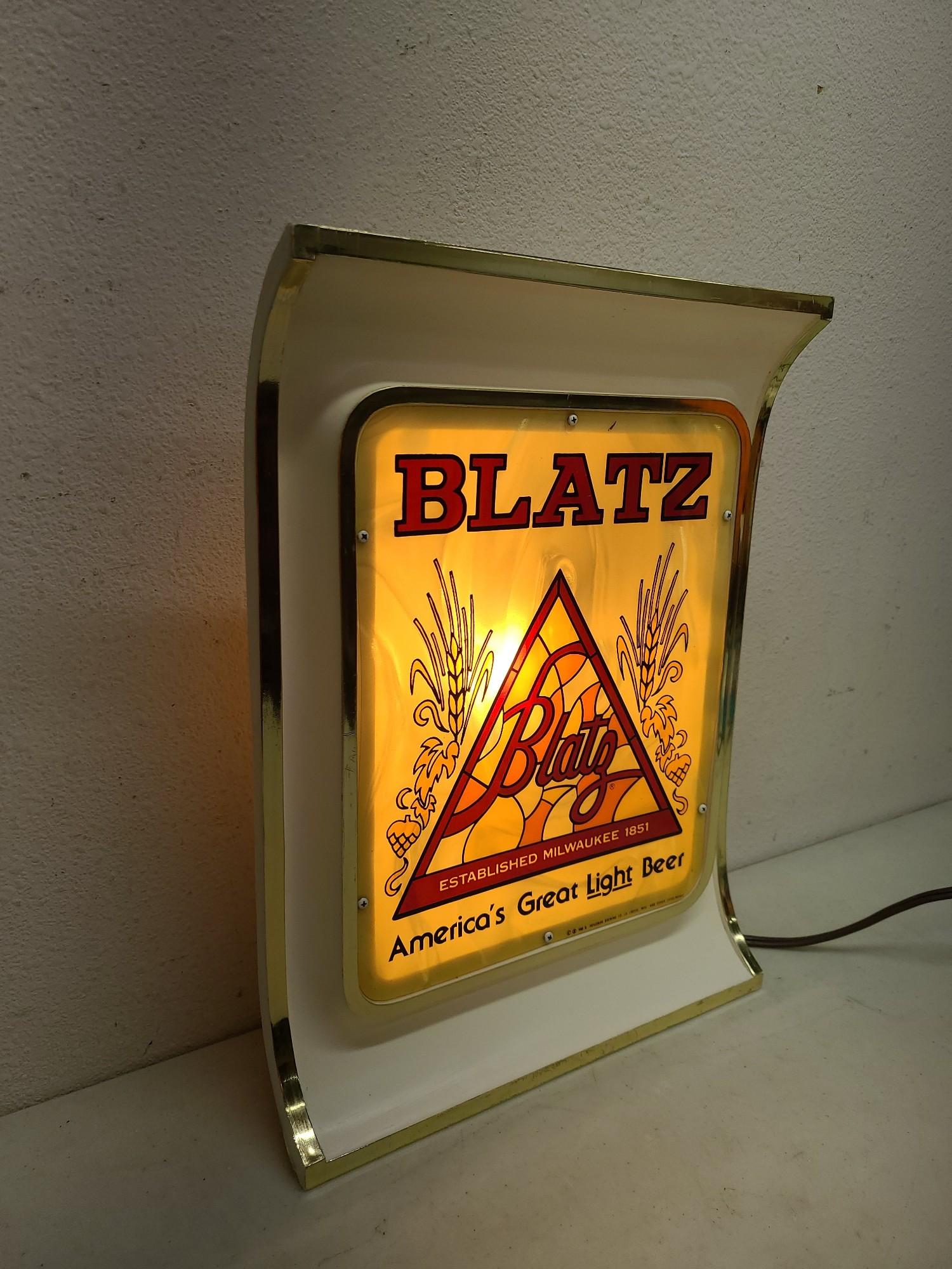1981 Blatz Lighted Beer Sign