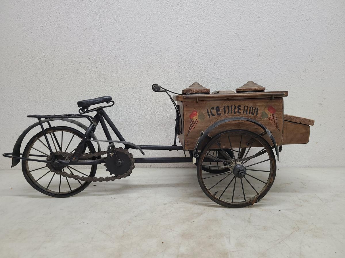 Folk Art Tricycle Ice Cream Delivery