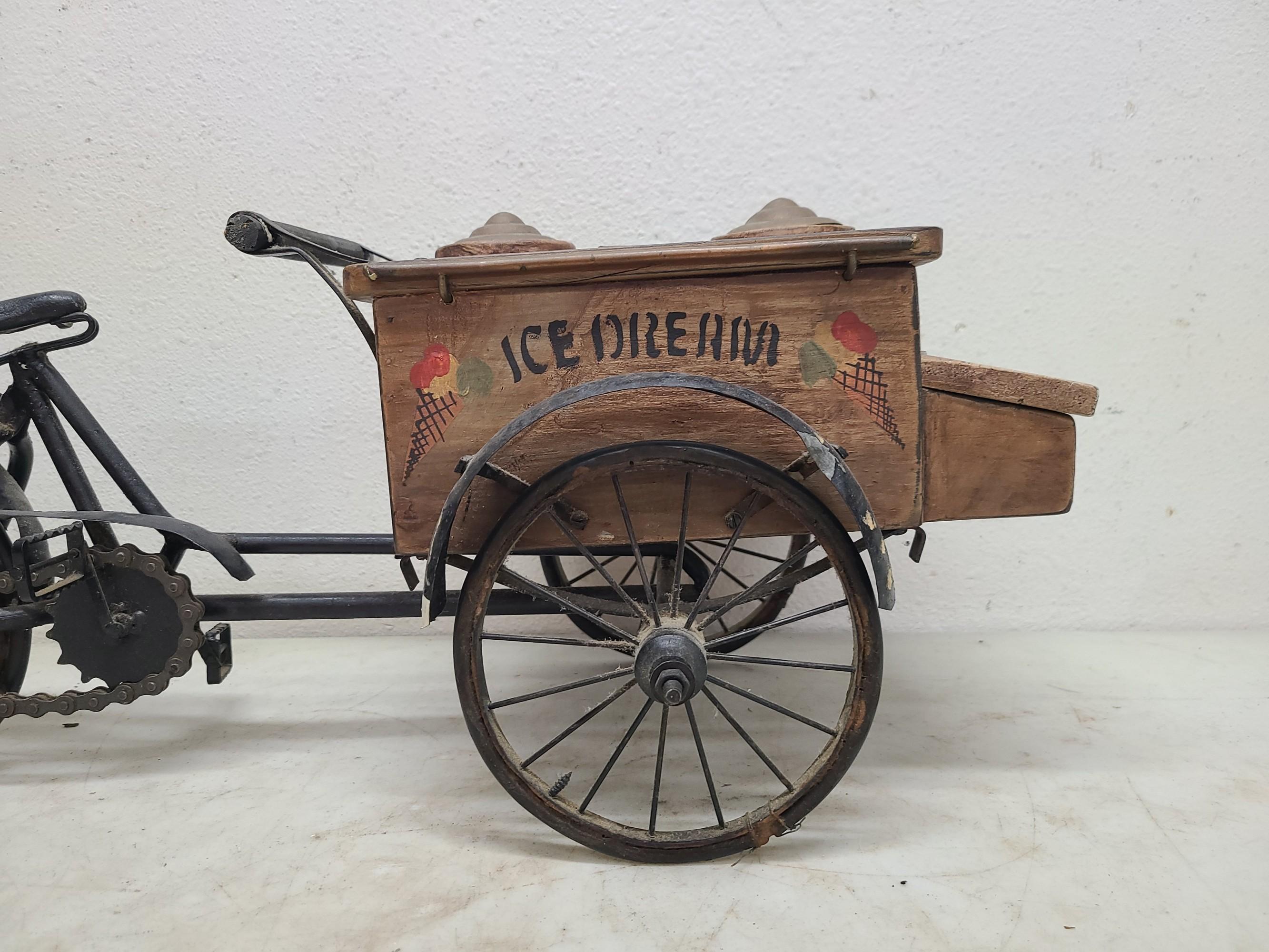 Folk Art Tricycle Ice Cream Delivery