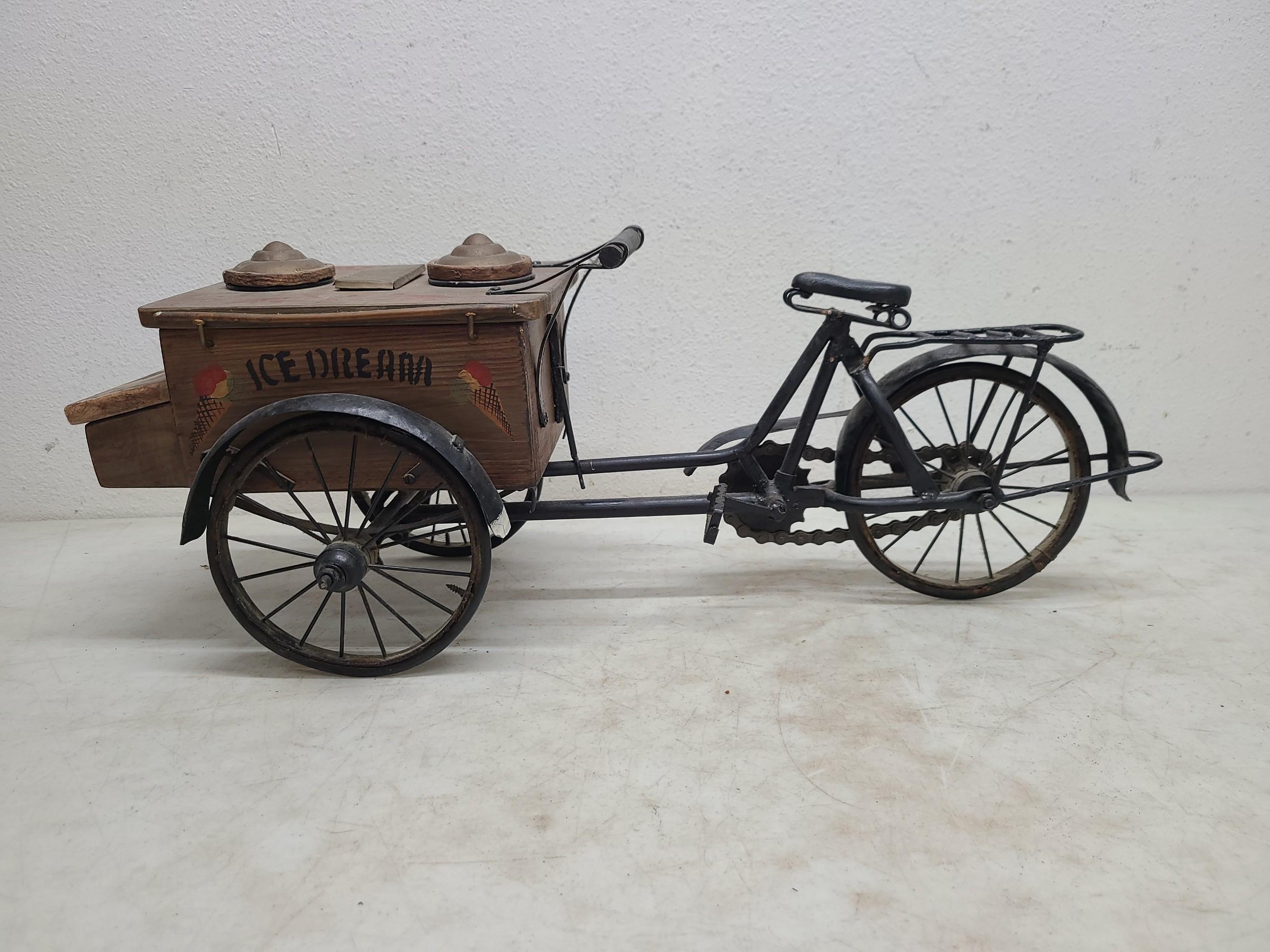 Folk Art Tricycle Ice Cream Delivery