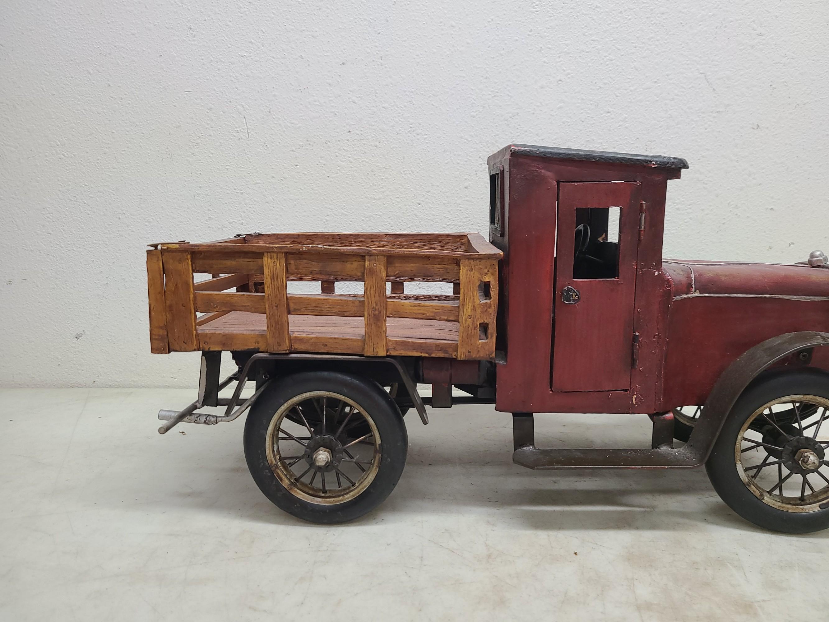 Folk Art Stake Bed Truck