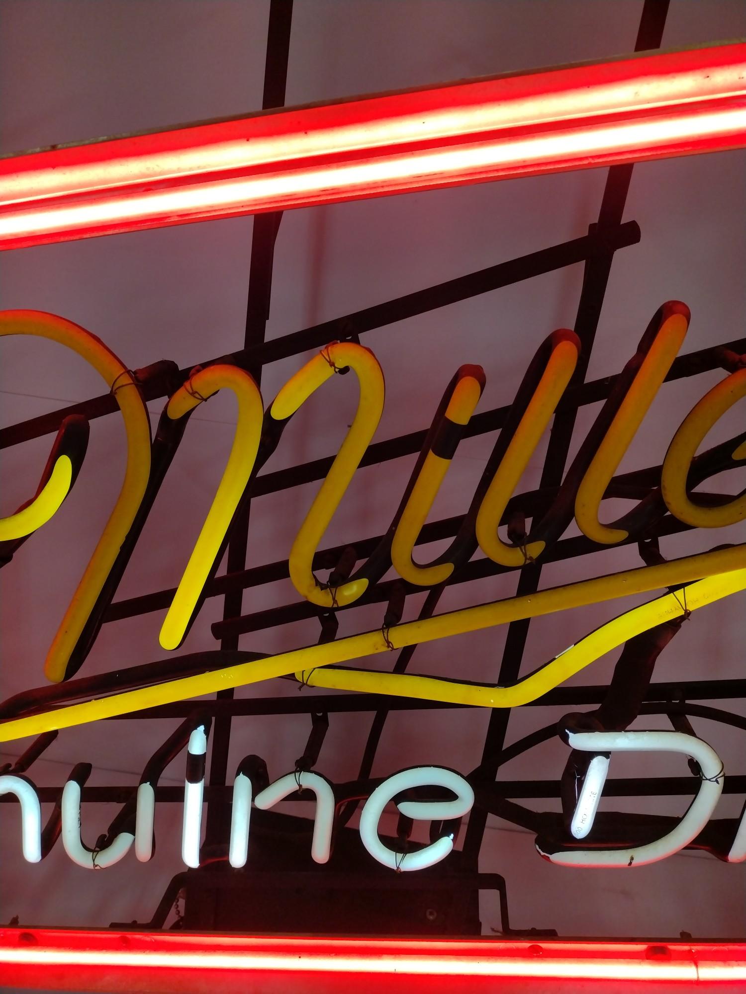 Miller Genuine Draft Neon Advertising Sign