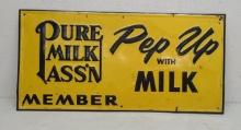 SST Embossed,  Pure Milk Sign