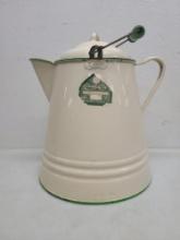 Cream City Enamelware Coffee Pot