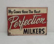 SST Embossed,  Perfection Milkers Sign