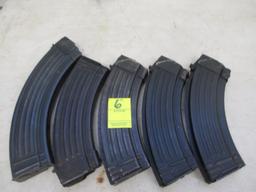 (5) METAL AK47 MAGAZINES