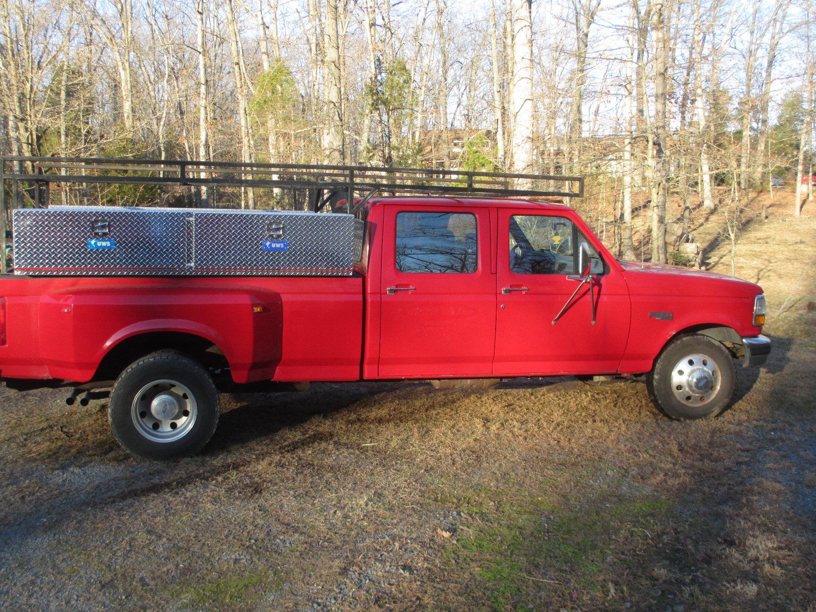 1997 FORD F350 CREW CAB DUALLY PICK UP 2WD