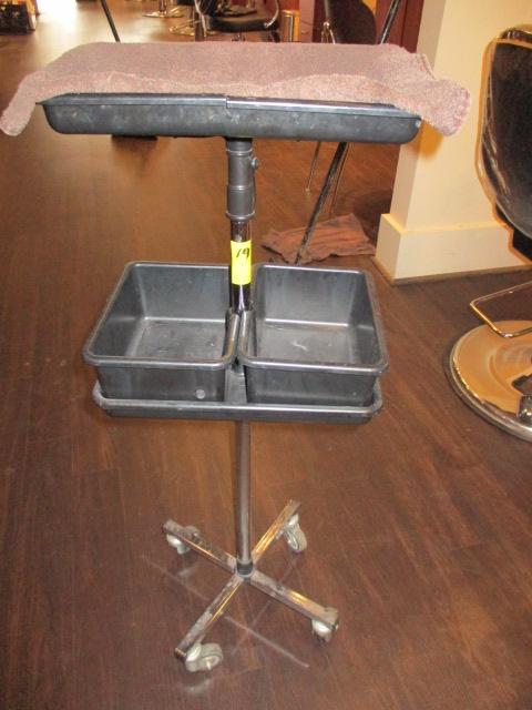 PORTABLE INSTRUMENT/TRAY HOLDER ON CASTERS