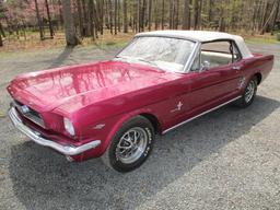 1966 FORD MUSTANG-CONVERTIBLE WITH FACTORY 4 SPEED. VIN 6F08C326494