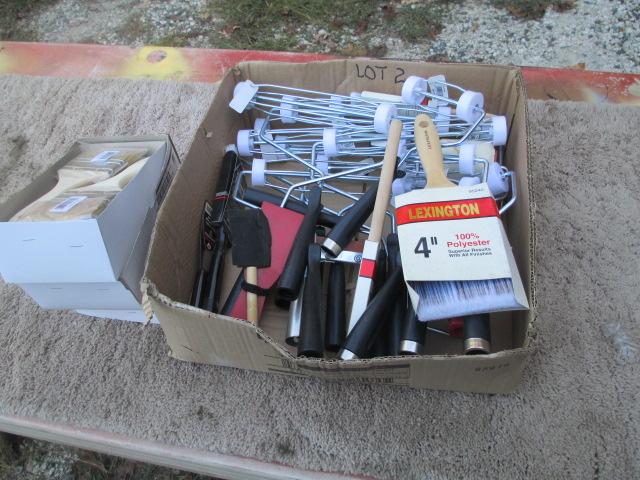 LOT-APPROX 45 ASST. PAINT ROLLER FRAMES & PAINT BRUSHES