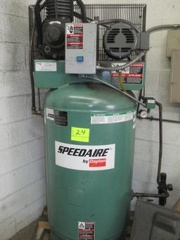 AIR COMPRESSOR-DAYTON SPEEDAIRE MOD. 1WD55 230V 3 PHASE-WORKS