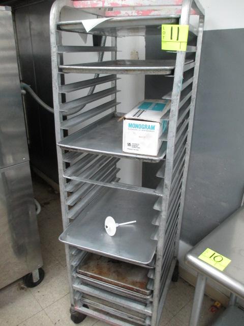 ROLLING CART WITH ASST. SHEET PANS