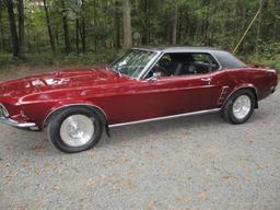 1969 MUSTANG COUPE-ODOMETER INDICATES 77K MILES-TRUE MILES UNKNOWN