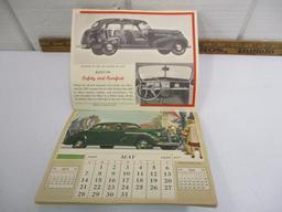 1939 CHEVROLET DEALER PROMO CALENDAR-GREAT COLOR AND GRAPHICS-NO MARKINGS